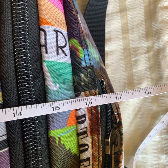 Cabin Max Metz Backpack Flight Approved Carry on Bag  22x16x8" Postcards Travel - Picture 3 of 7